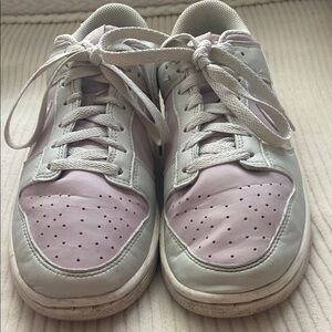 Nike Dunks Women's Lilac and Gray Sneakers